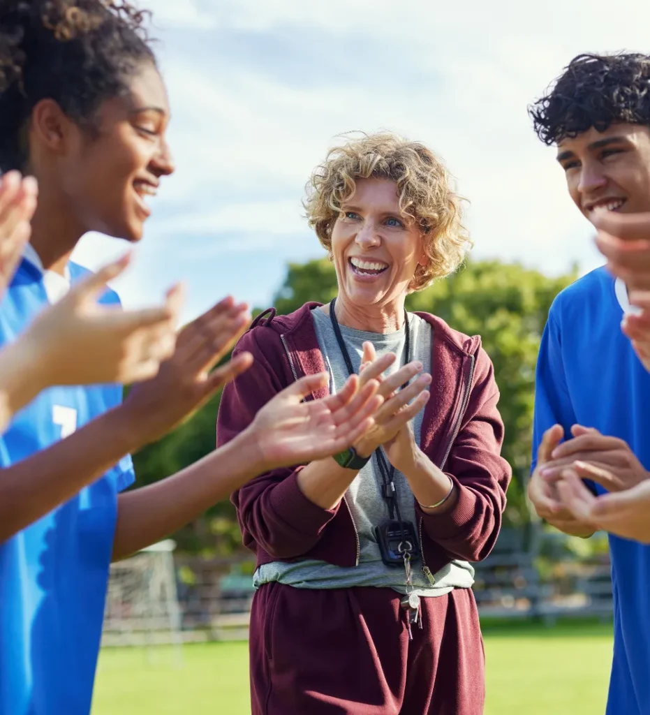 Group of people on a field