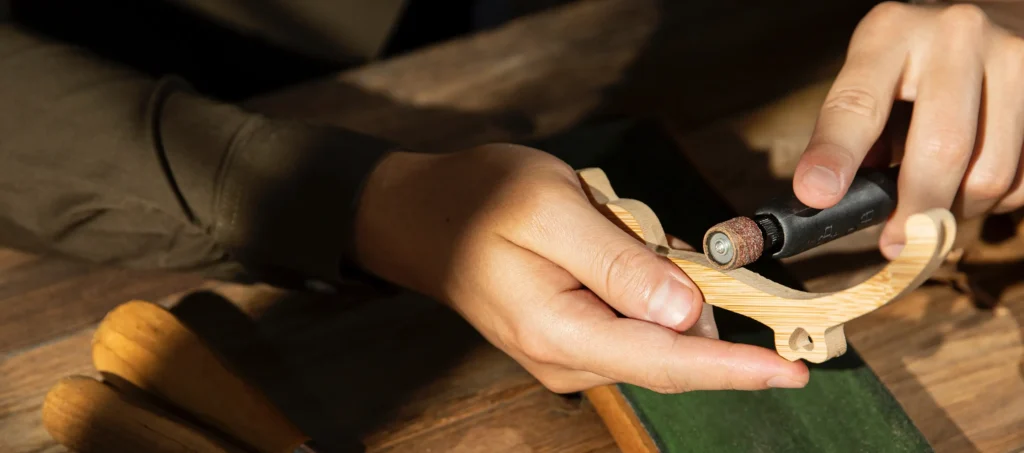 Close up engraving tools