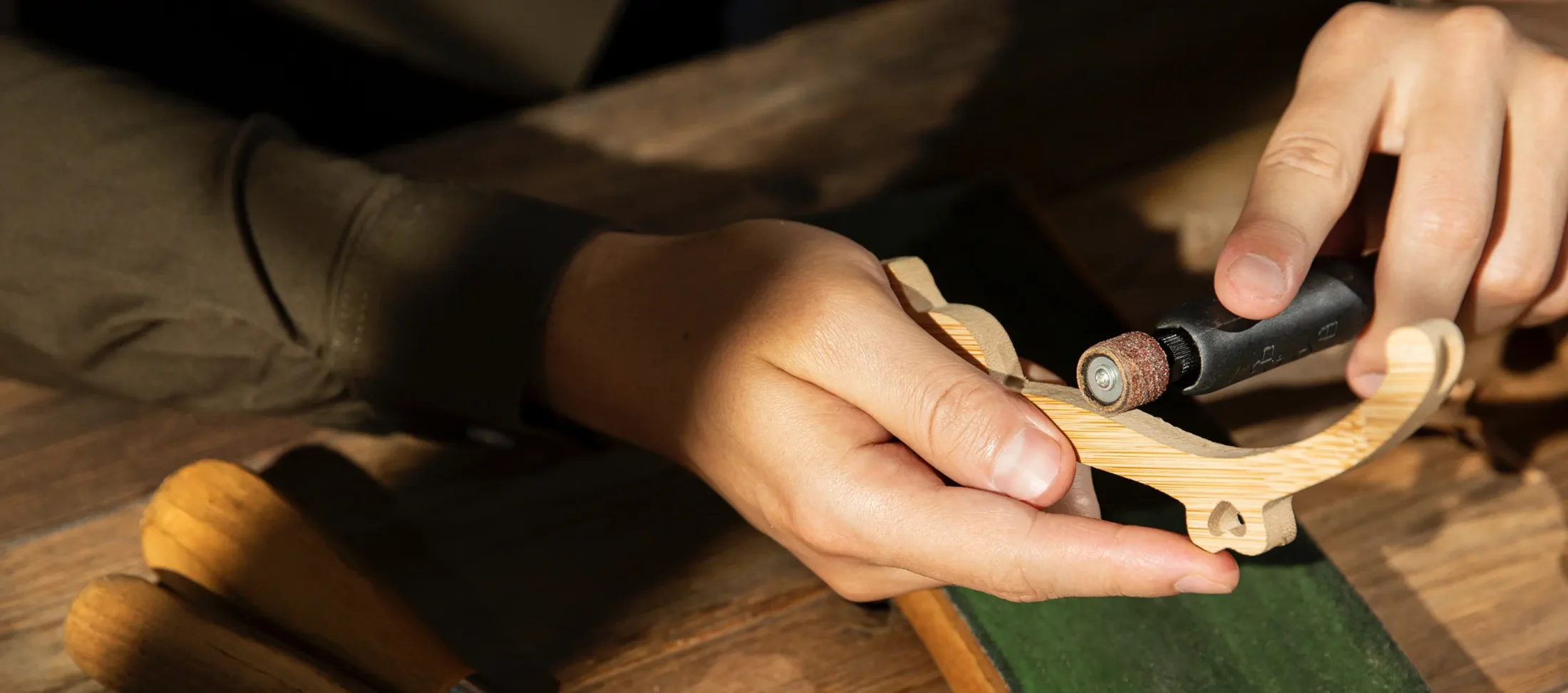 Close up engraving tools